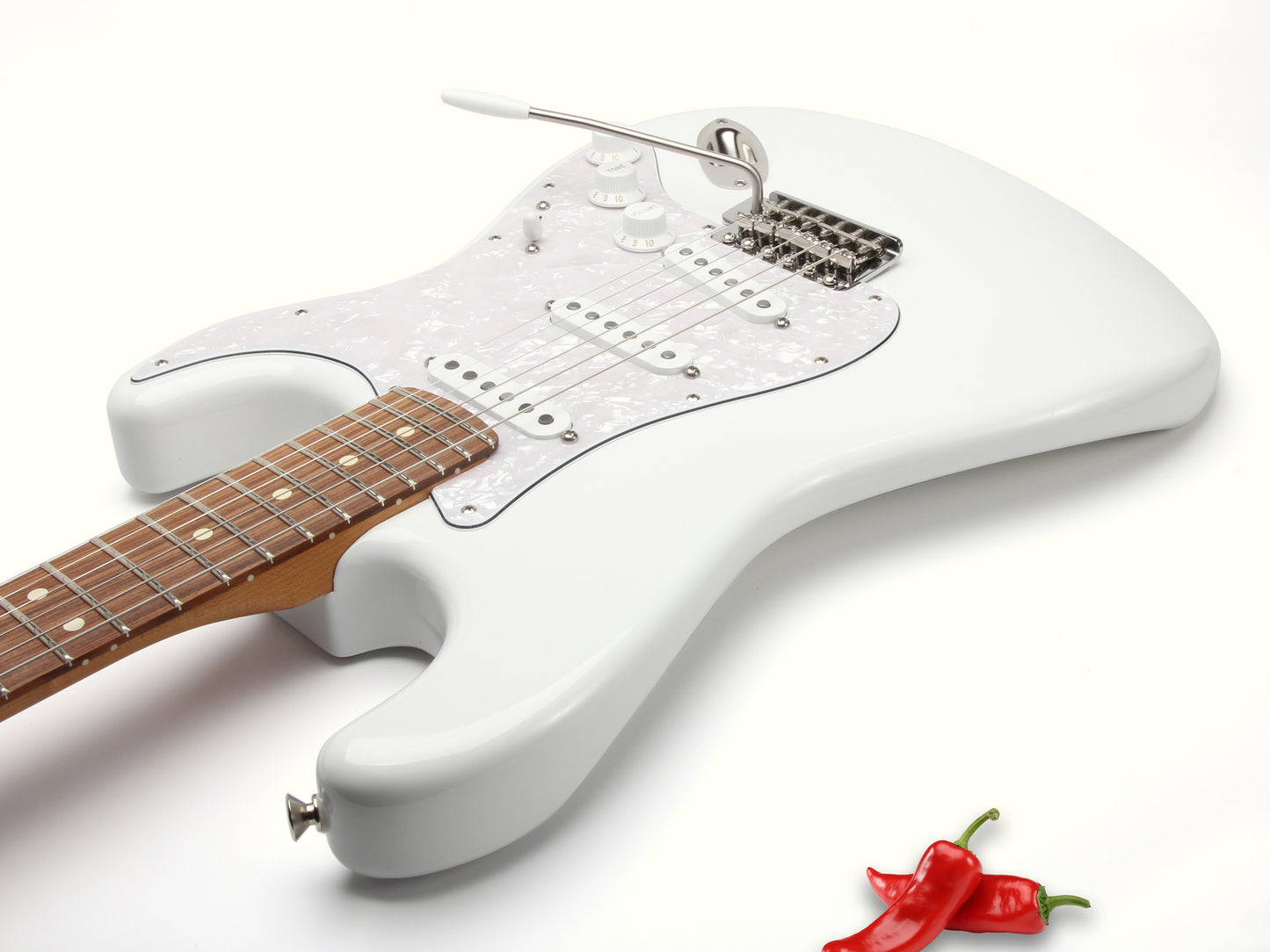 Stratocaster with Cayenne pickups installed