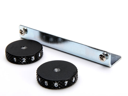 Music City Bridge Numbered Roller Knobs with Fender Bracket, for Jazzmaster
