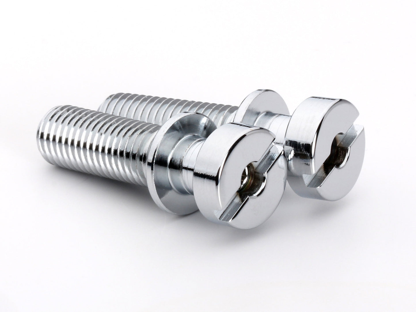 Locking stud set for stopbar or wraparound bridge, 5/16-24 thread, 25/32" thread length, standard head, chrome, view 4