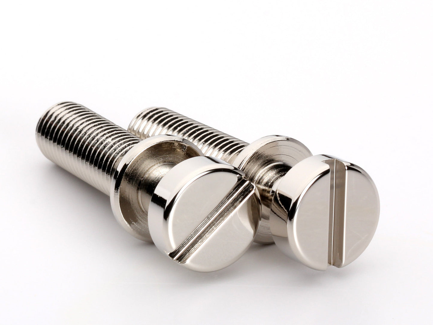 OEM stud set for stopbar or wraparound bridge, 5/16-24 thread, 15/16" thread length, nickel-plated brass, view 4