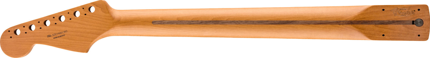 Fender Stratocaster Neck, Roasted Maple, 9.5" Radius, 21 Frets, Pau Ferro