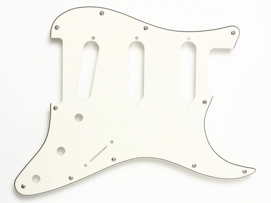 Fender Pickguard, Strat, Modern 11-Hole, Parchment