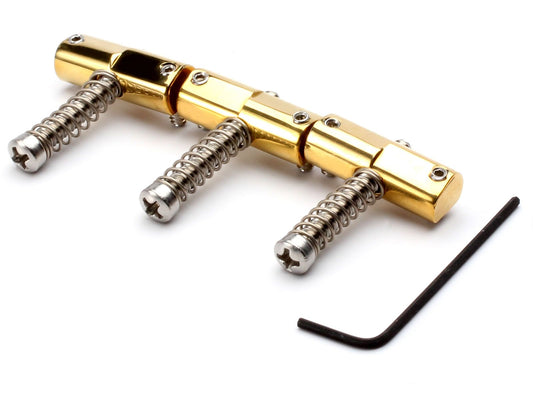 Callaham Tele Saddles - Enhanced Vintage Brass