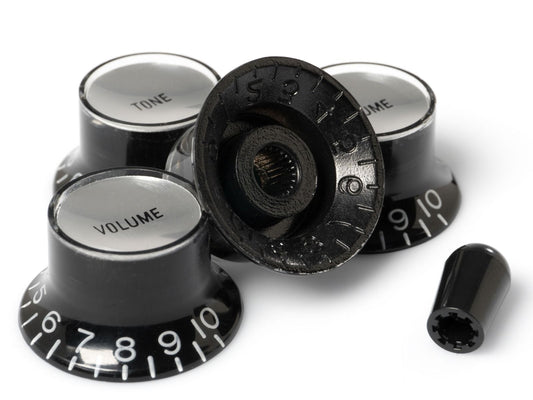 ToneShapers Kit, Reflector Knob Set, Black/Silver, Black Tip