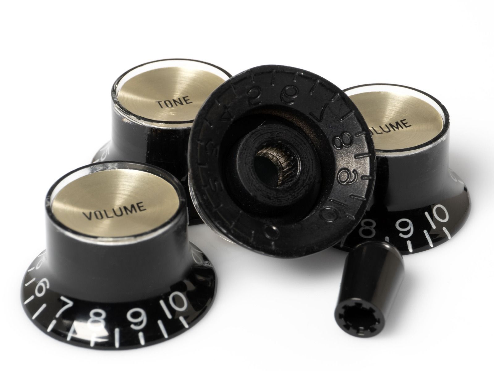 ToneShapers Kit, Reflector Knob Set, Black/Gold, Black Tip