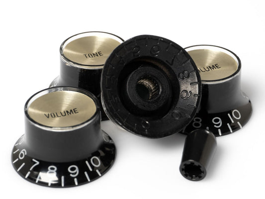 ToneShapers Kit, Reflector Knob Set, Black/Gold, Black Tip