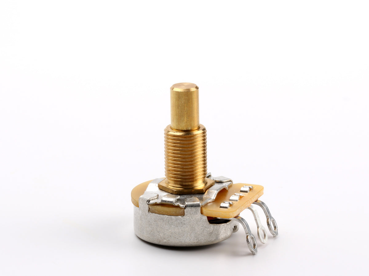 CTS 500k Audio Pot, Solid Shaft, 1/2" Thread Length - front