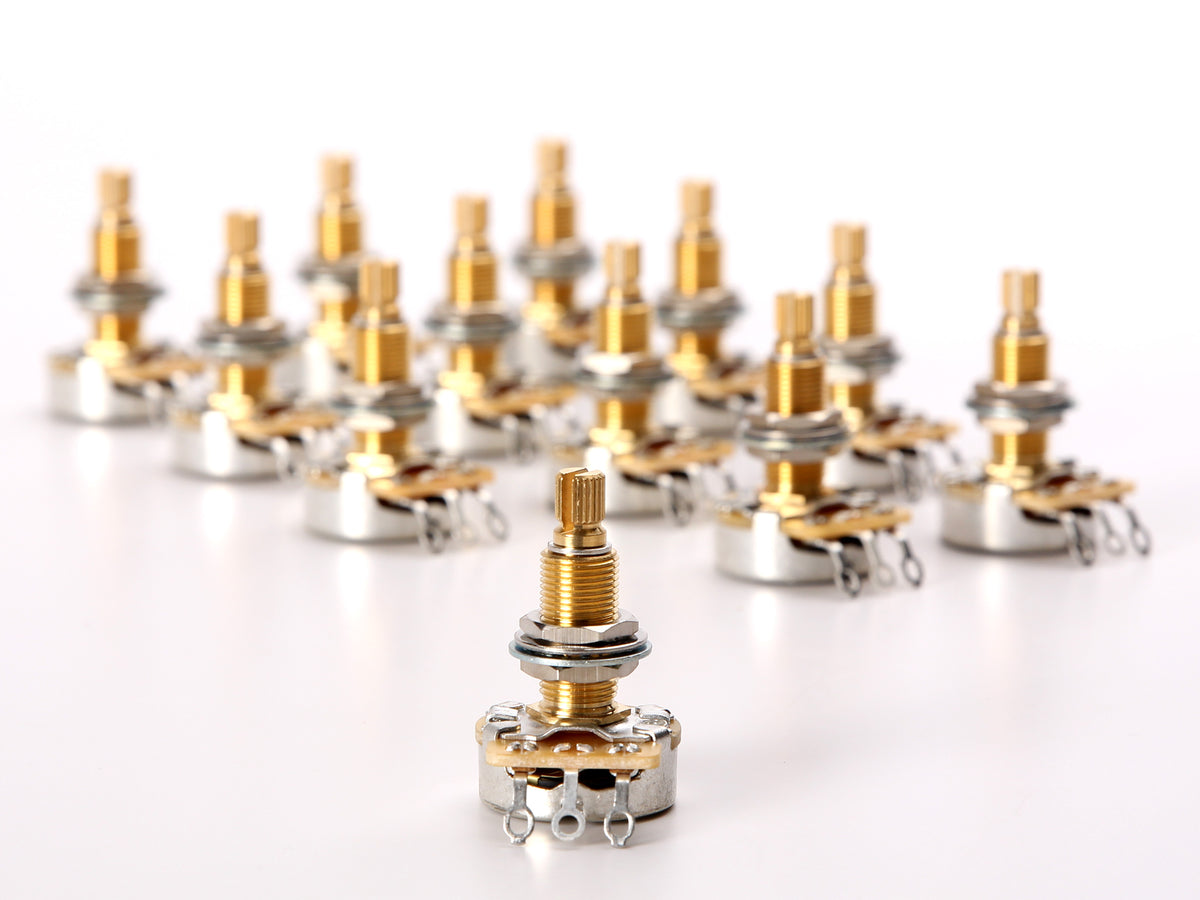 CTS 500k Audio Pot, Split Shaft, 3/4" Thread Length, 12-Pack - pack: all 12 pots