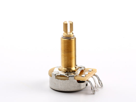 CTS 500k Audio Pot, Split Shaft, 3/4" Thread Length, 12-Pack - front