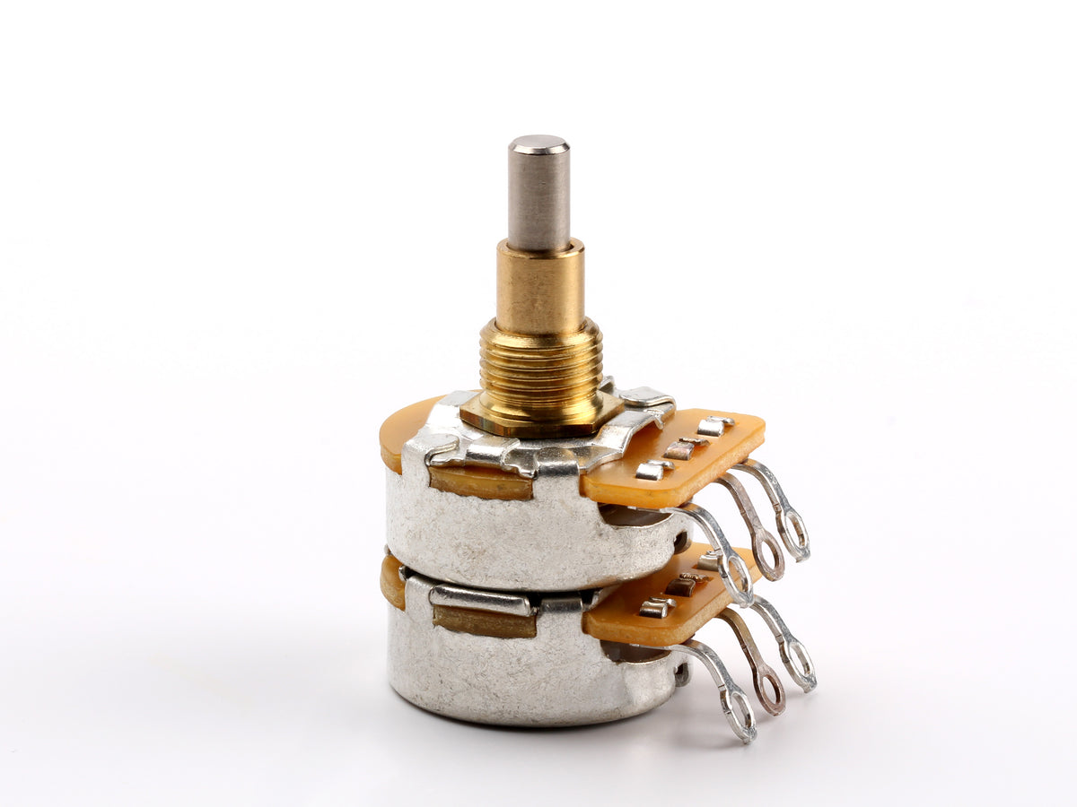 CTS 500k/500k Concentric Pot, 1/4" Thread Length - front