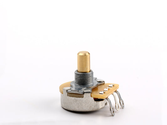 CTS 1M Audio Pot, Solid Shaft, 1/4" Thread Length, for Jaguar - front