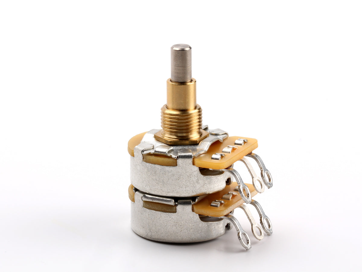 CTS 500k/250k Concentric Pot, 1/4" Thread Length - front
