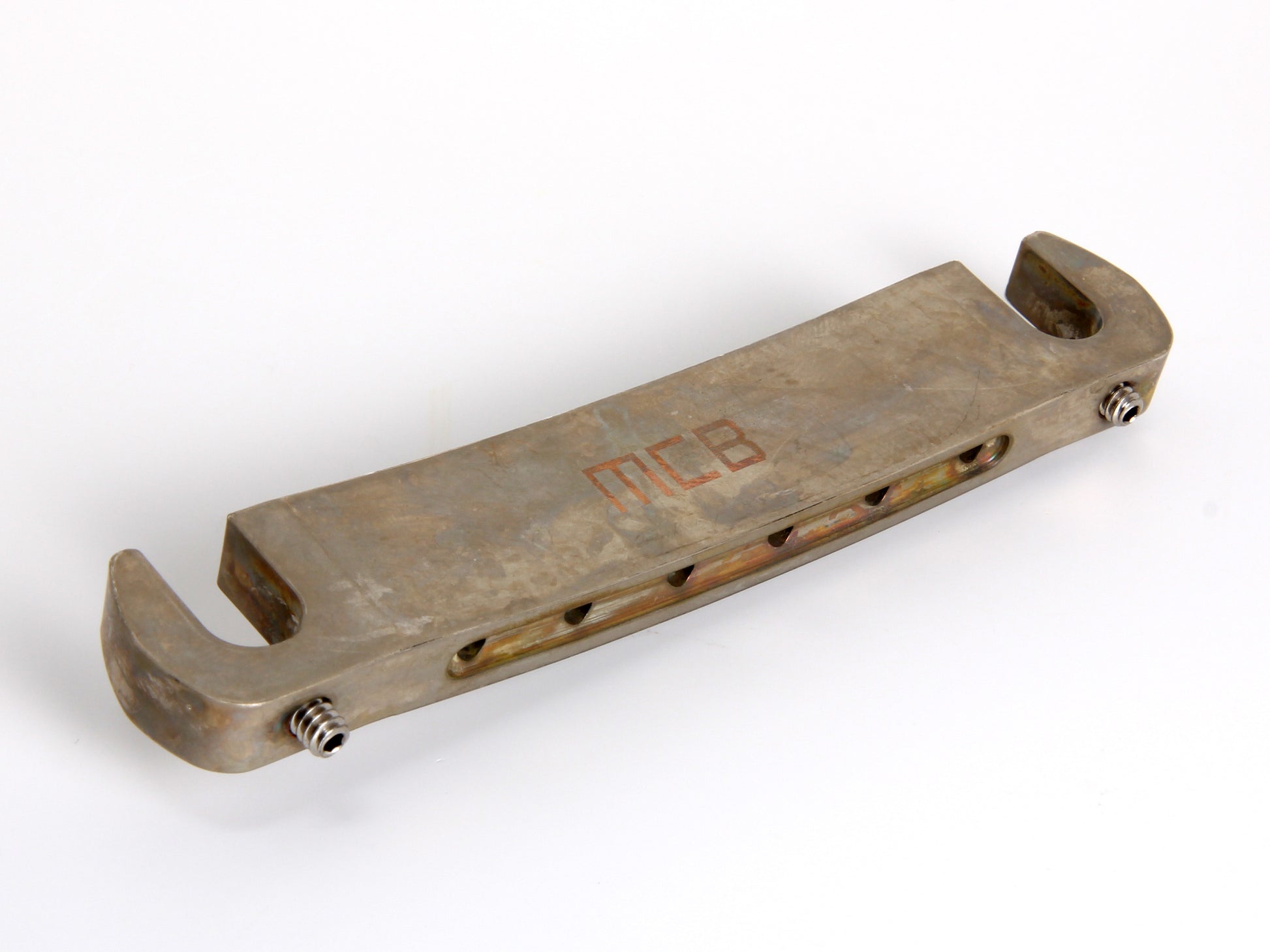 Music City Bridge "Savvy" bridge in aged nickel, underside