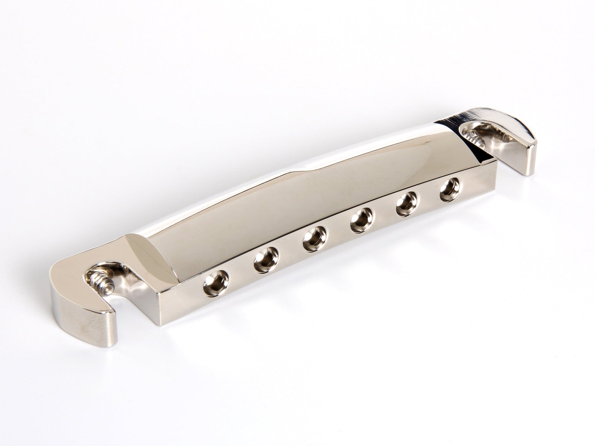 Music City Bridge "Savvy" bridge in polished nickel, front view