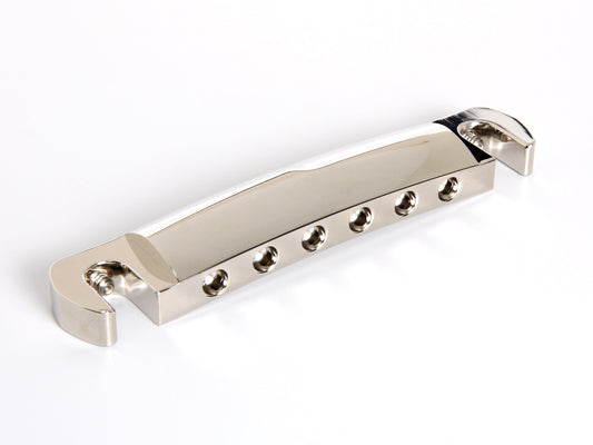 Music City Bridge "Savvy" bridge in polished nickel, front view