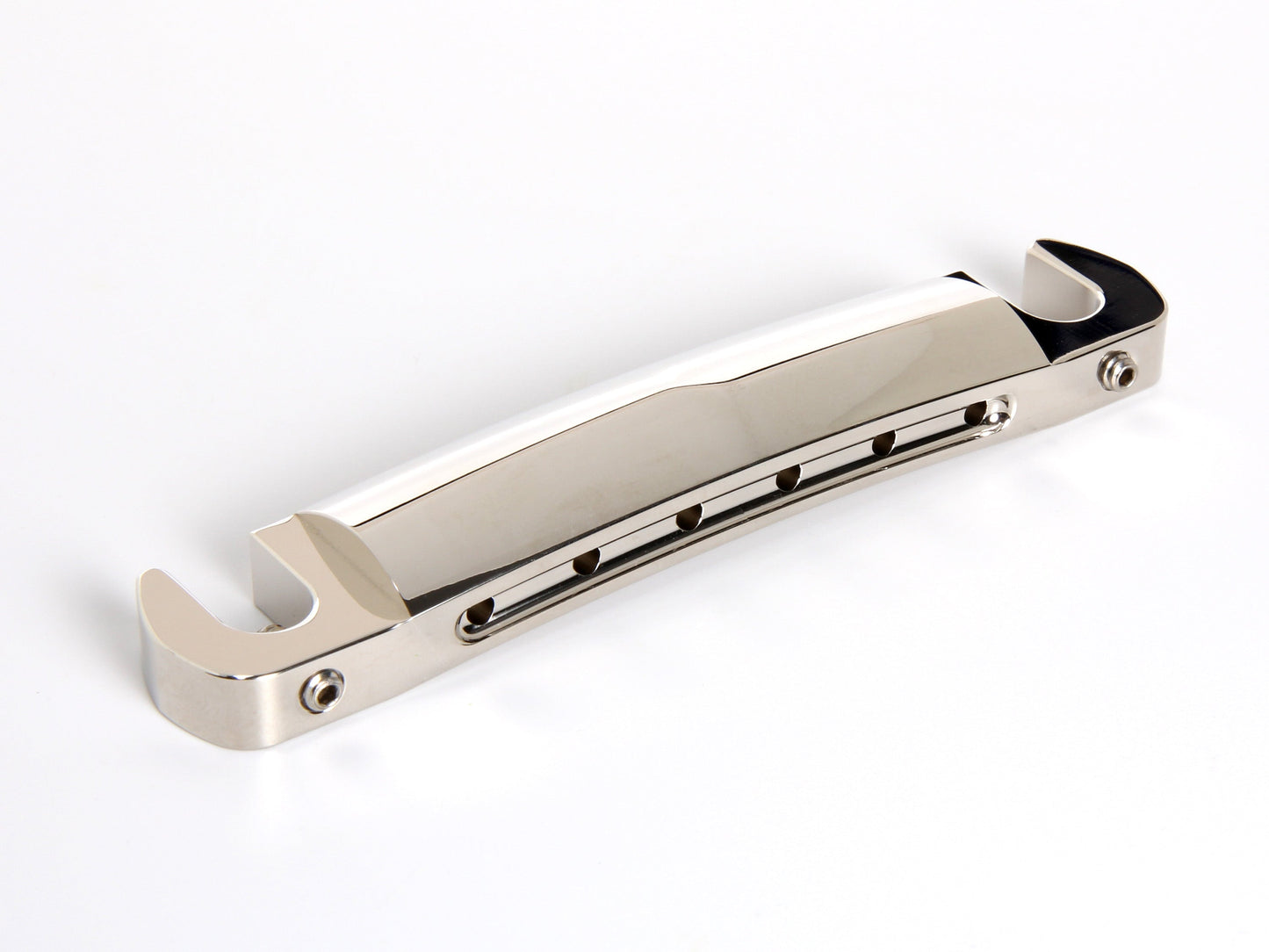 Music City Bridge "Savvy" bridge in polished nickel, rear view