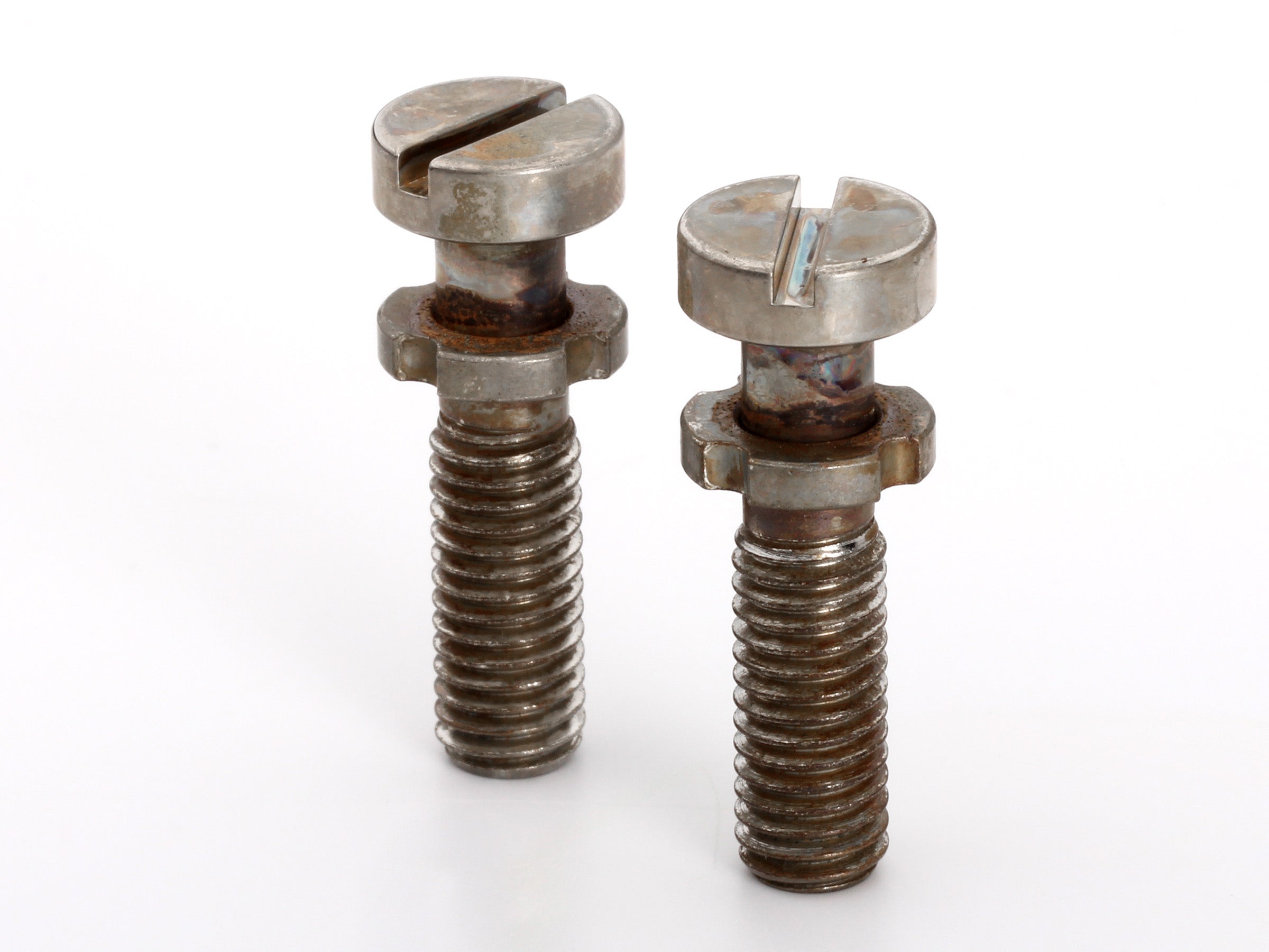Dmc Tailpiece Studs Aged　テールピース スタッドエイジド Music City Bridge Locking Studs, Metric, Aged Nickel – ToneShapers