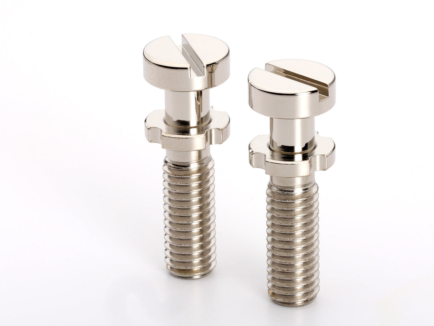 Music City Bridge locking stud set in polished nickel, metric M8 threads