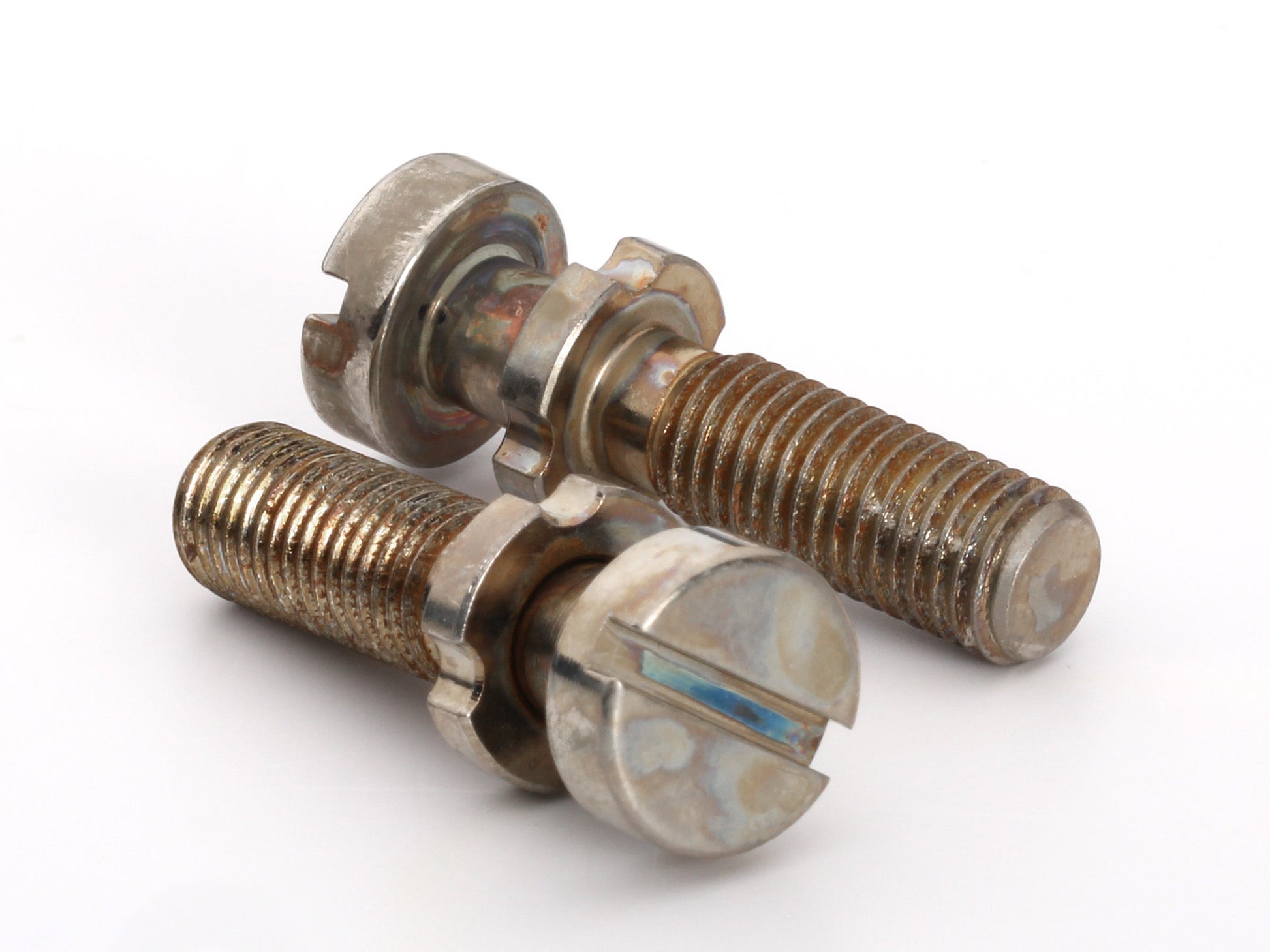 Music City Bridge locking stud set in aged nickel, 5/16-18 threads