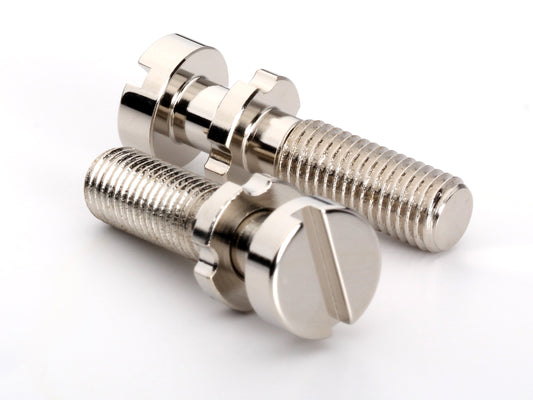 Music City Bridge locking stud set in polished nickel, 5/16-18 threads