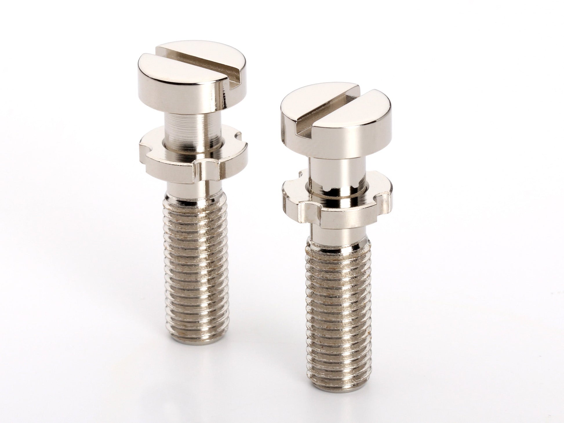 Music City Bridge locking stud set in polished nickel, 5/16-18 threads
