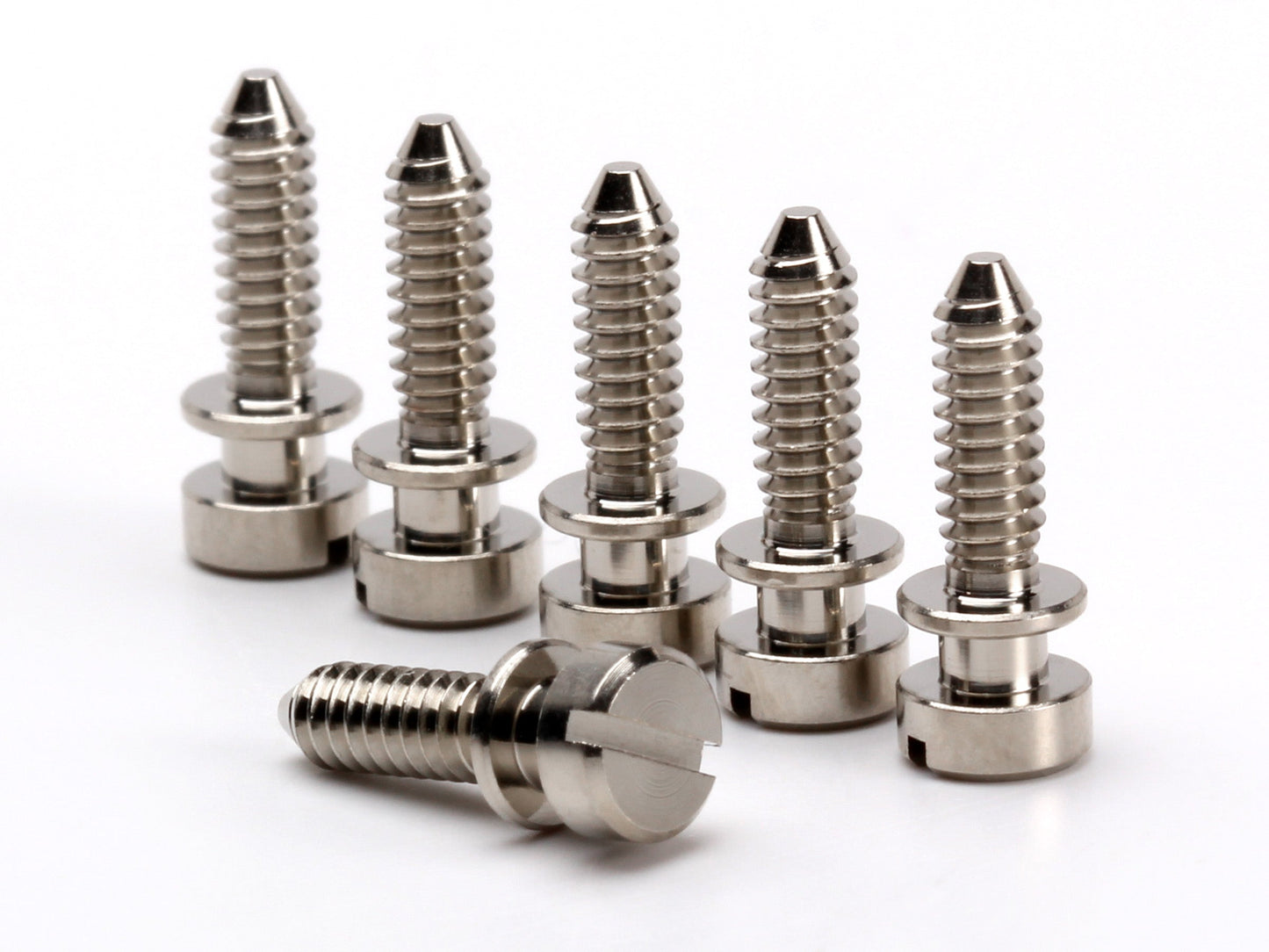 OEM intonation screw set for ABR-1 non-wired bridges, nickel plated, view 1