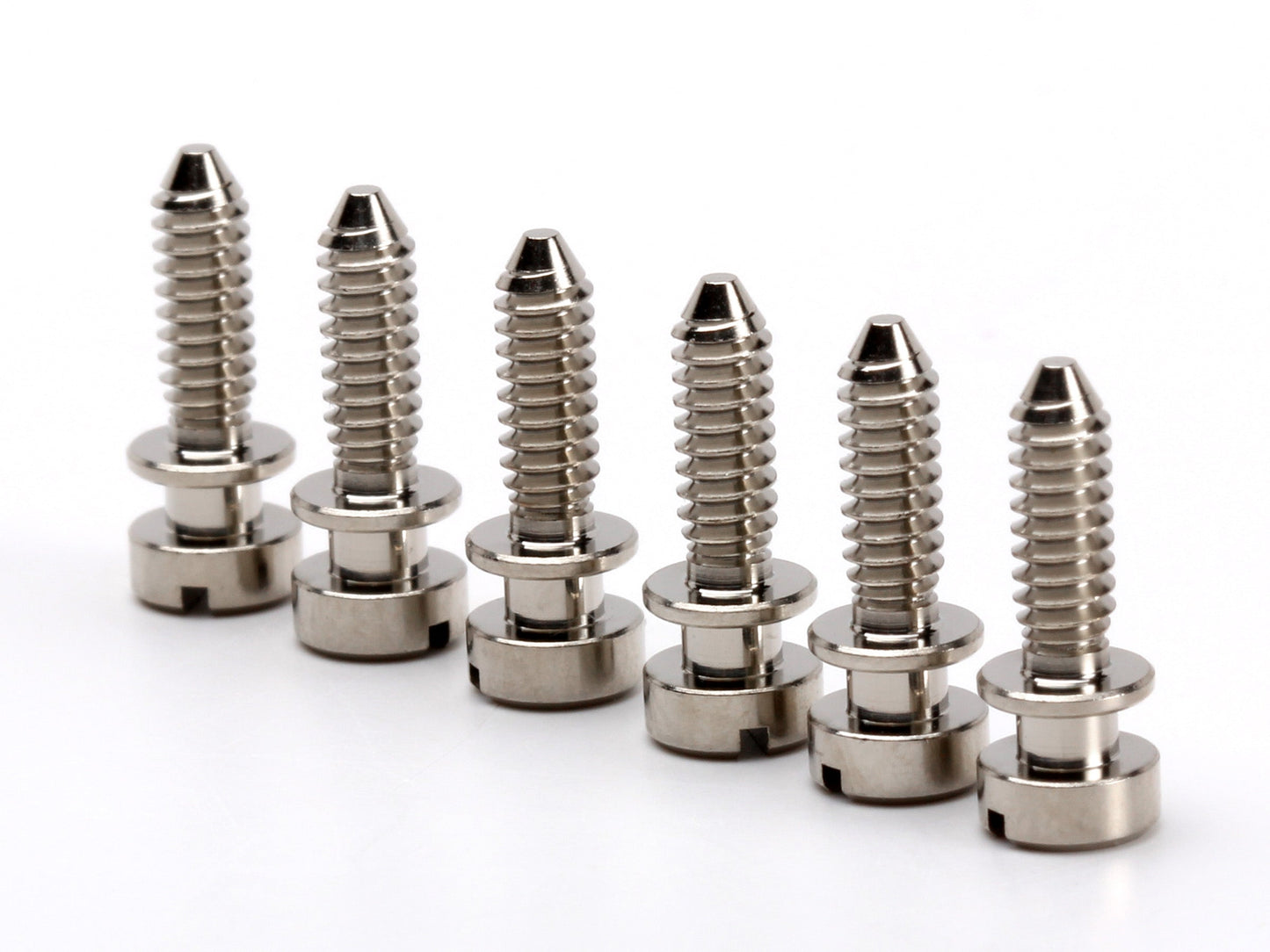 OEM intonation screw set for ABR-1 non-wired bridges, nickel plated, view 2