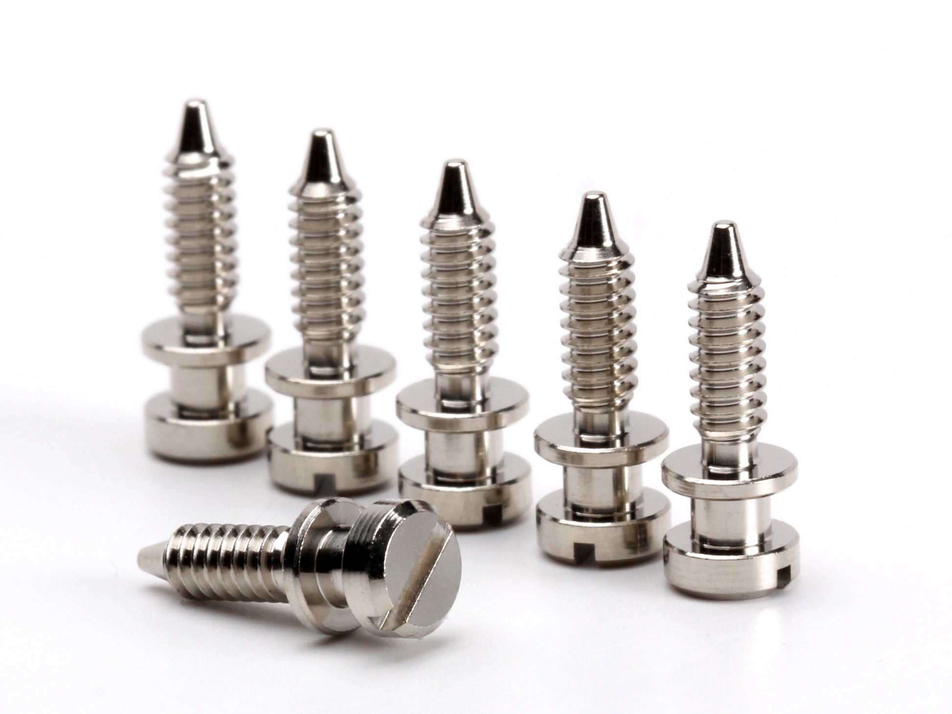 OEM intonation screw set for ABR-1 wired bridges, nickel plated, view 1