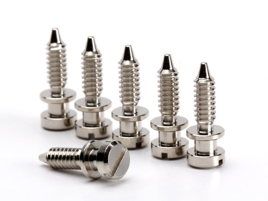OEM intonation screw set for ABR-1 wired bridges, nickel plated, view 1