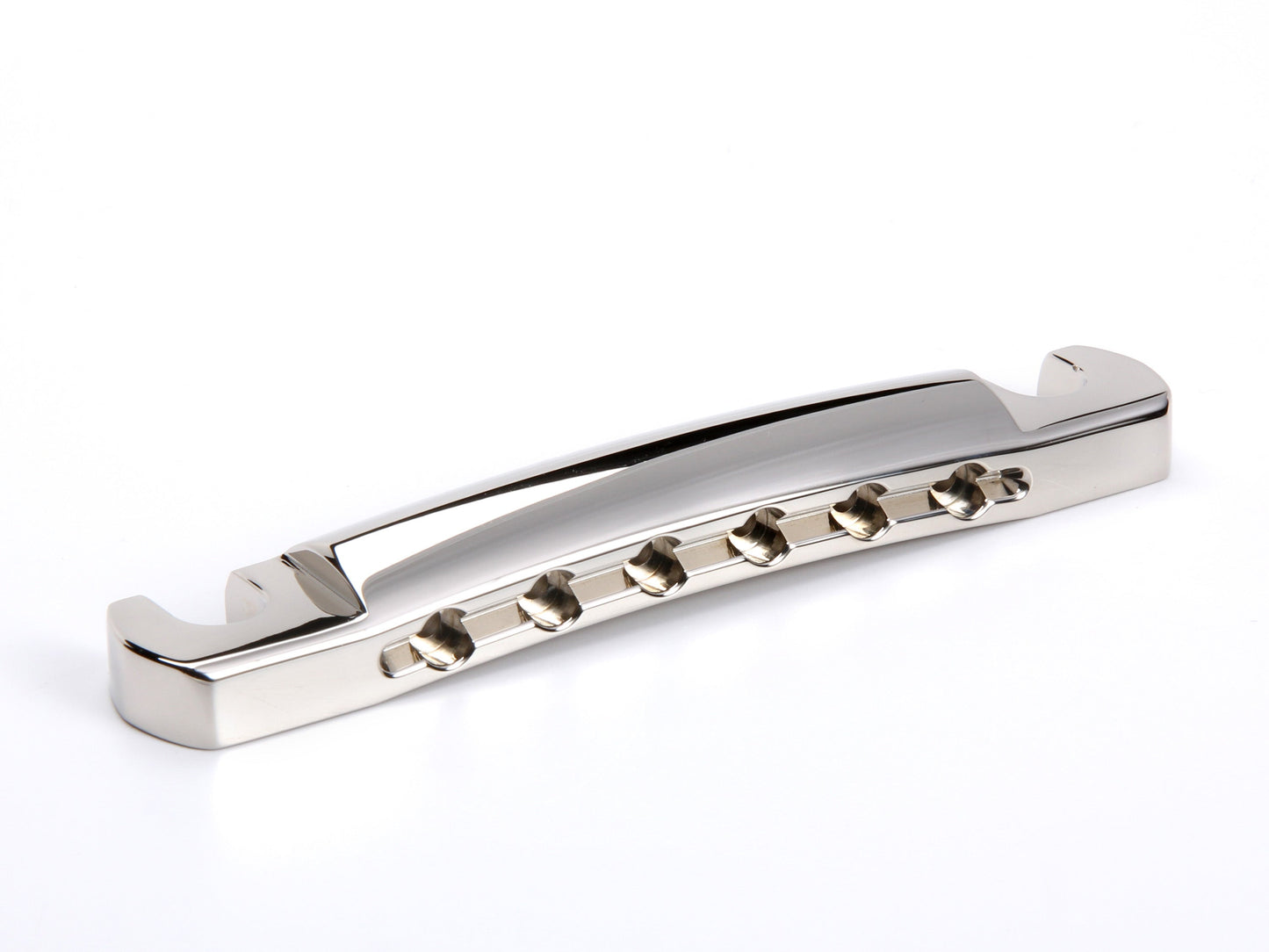 USA-made billet CNC stopbar tailpiece, bell brass, rear