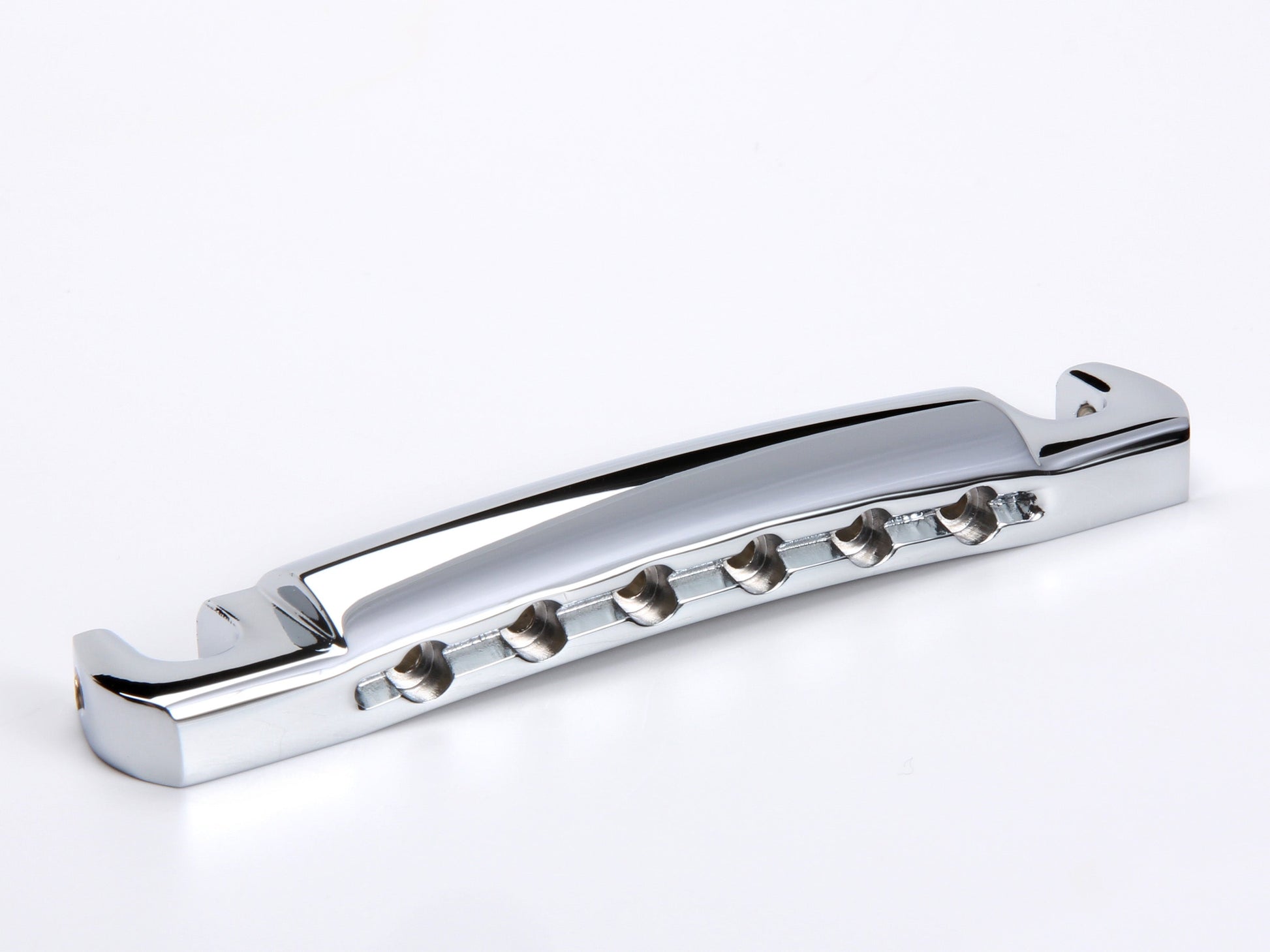 Pinnacle locking aluminum stopbar tailpiece, chrome, rear