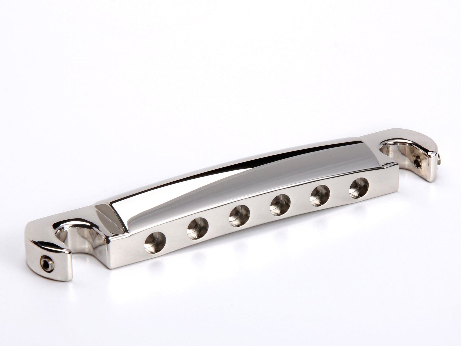 Pinnacle locking zinc stopbar tailpiece, nickel, front