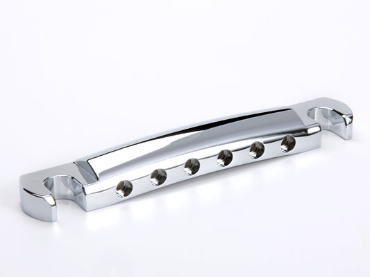OEM aluminum stopbar tailpiece, chrome, front