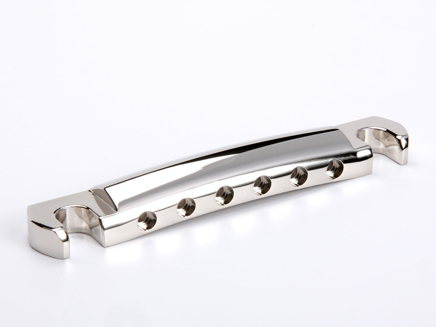 OEM aluminum stopbar tailpiece, nickel, front