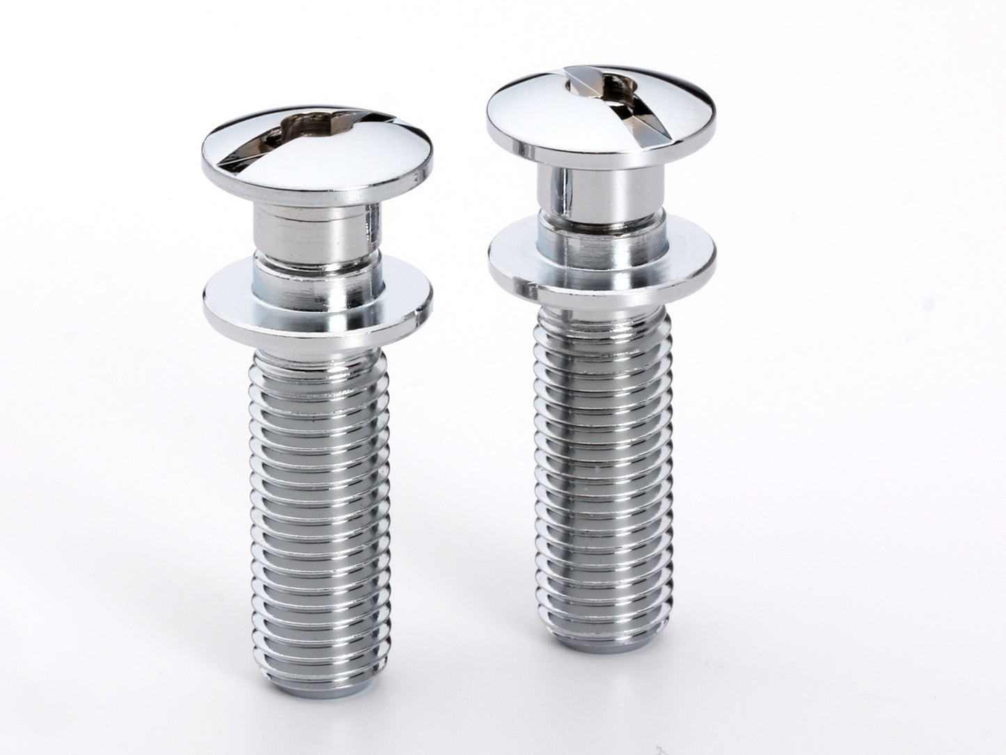 Locking stud set for stopbar or wraparound bridge, 5/16-24 thread, 25/32" thread length, button head, chrome, view 4