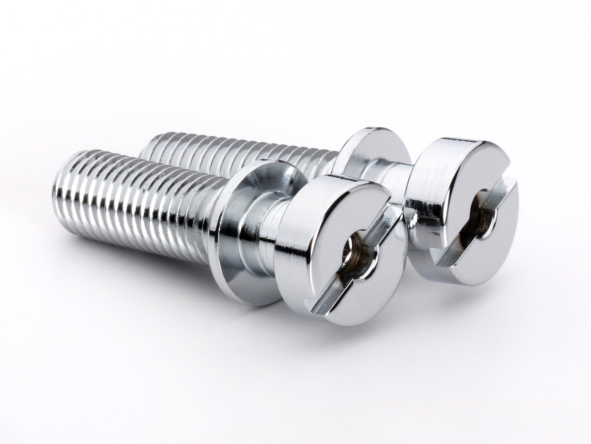 Locking stud set for stopbar or wraparound bridge, 5/16-24 thread, 25/32" thread length, standard head, chrome, view 4