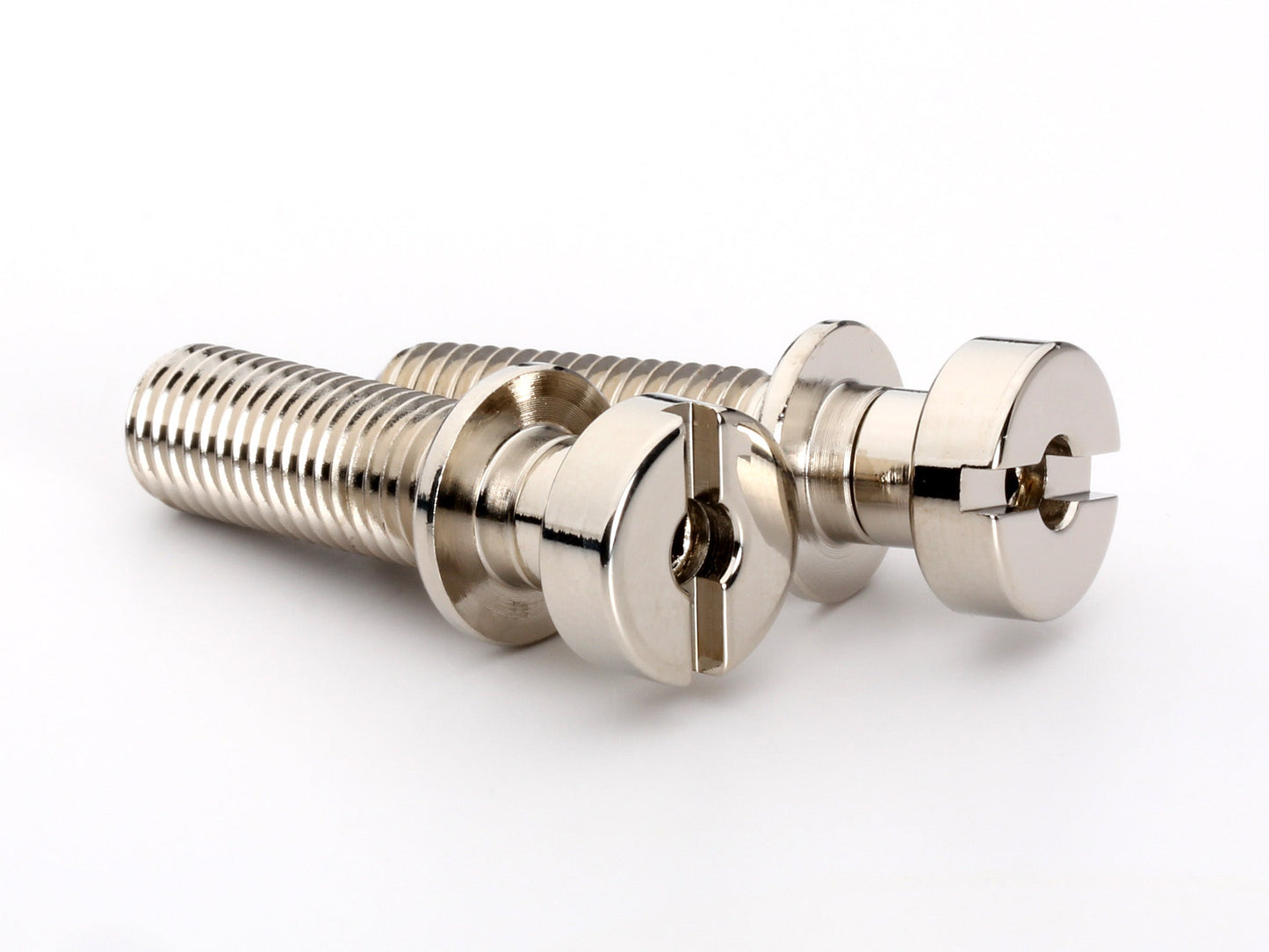 Locking stud set for stopbar or wraparound bridge, 5/16-24 thread, 25/32" thread length, standard head, nickel, view 4