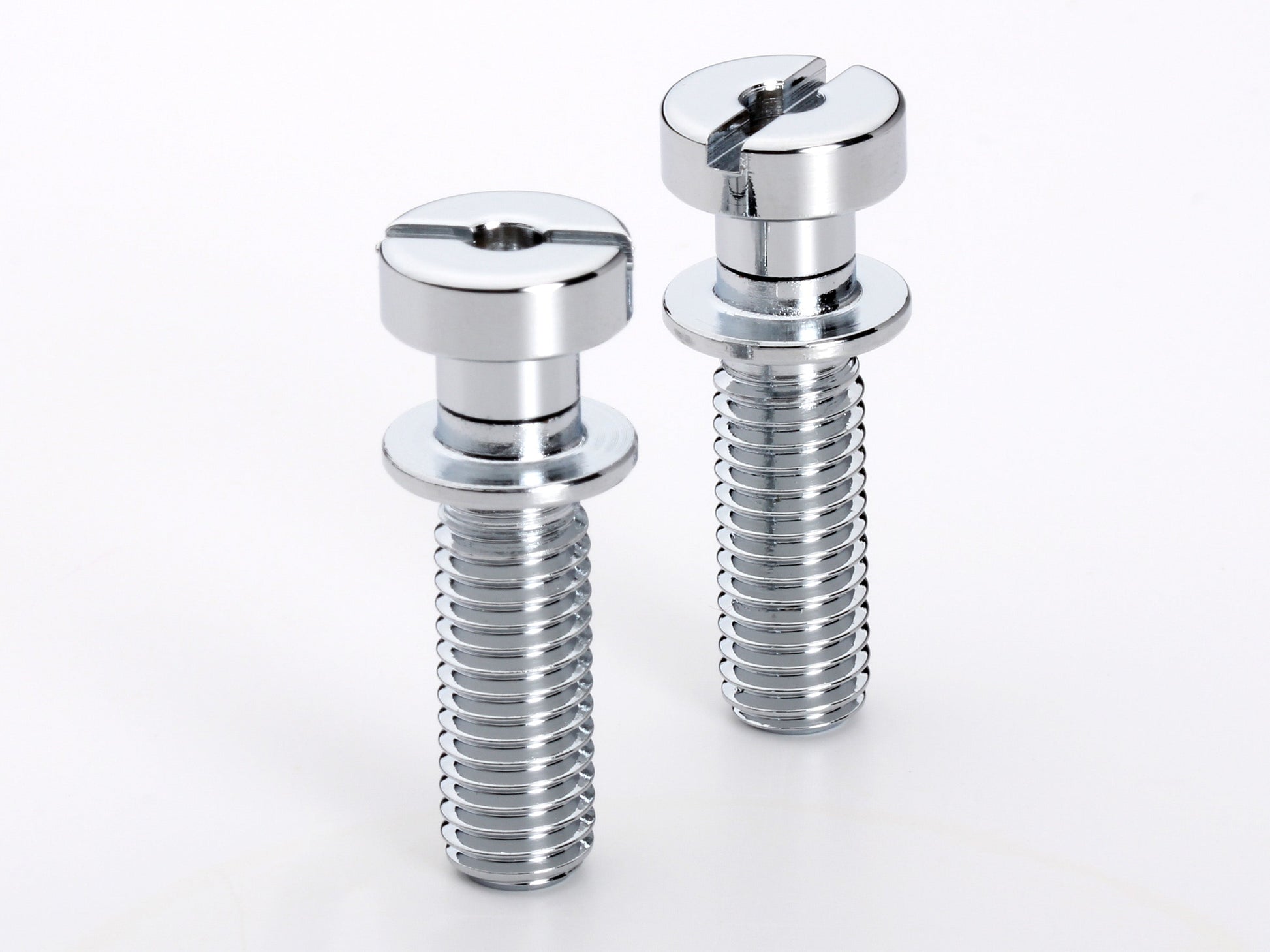 Locking stud set for stopbar or wraparound bridge, M8 thread, 25/32" thread length, standard head, chrome, view 3
