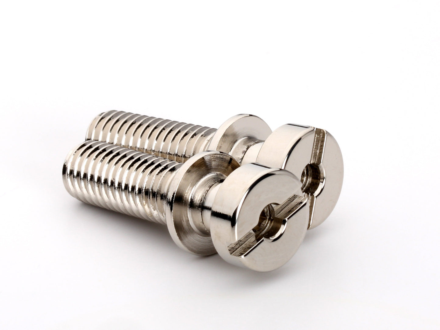 Locking stud set for stopbar or wraparound bridge, M8 thread, 25/32" thread length, standard head, nickel, view 4