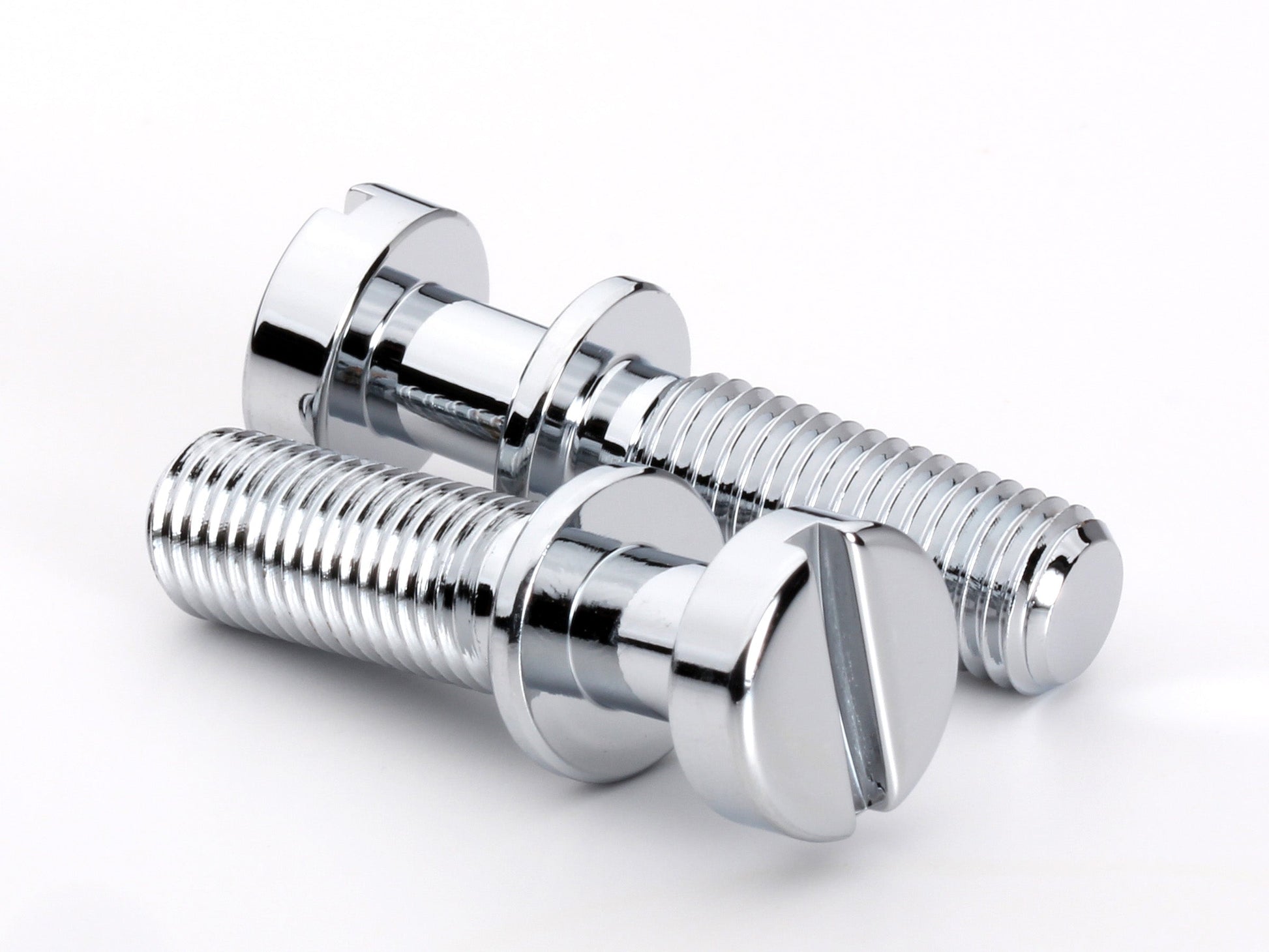 OEM stud set for stopbar or wraparound bridge, 5/16-24 thread, 25/32" thread length, chrome-plated brass, view 1