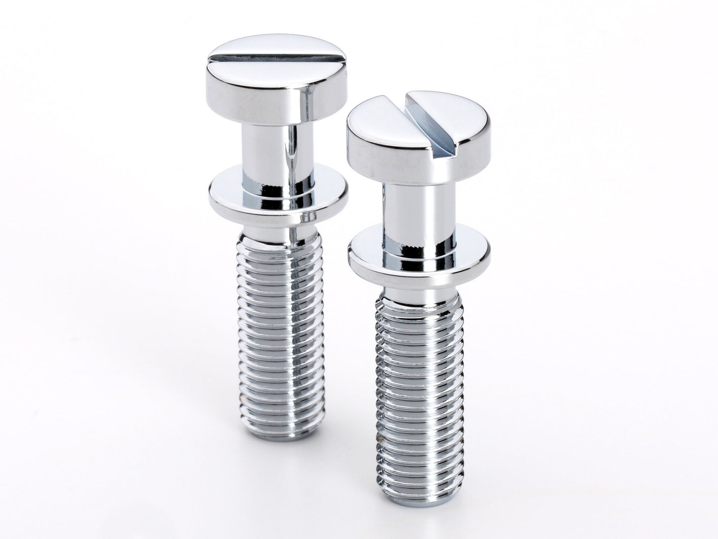 OEM stud set for stopbar or wraparound bridge, 5/16-24 thread, 25/32" thread length, chrome-plated brass, view 2