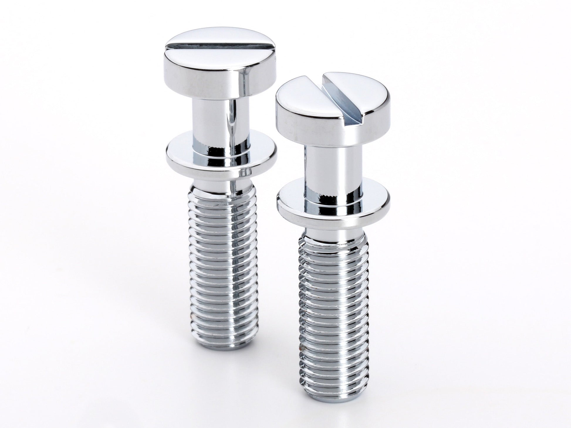 OEM stud set for stopbar or wraparound bridge, 5/16-24 thread, 25/32" thread length, chrome-plated brass, view 2