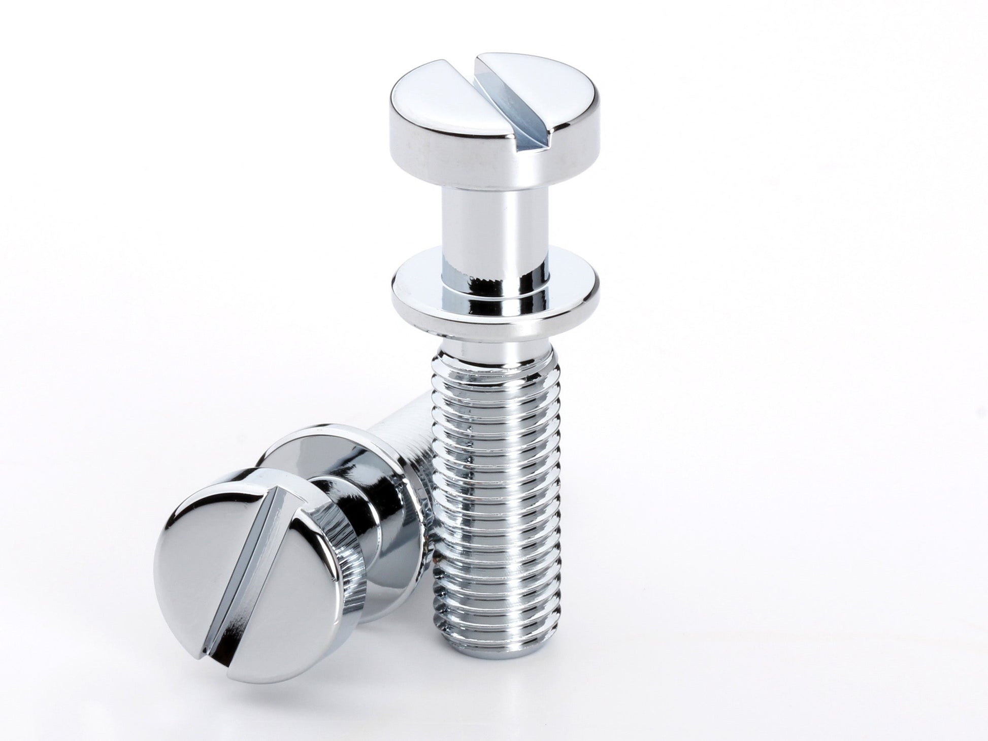 OEM stud set for stopbar or wraparound bridge, 5/16-24 thread, 25/32" thread length, chrome-plated brass, view 3