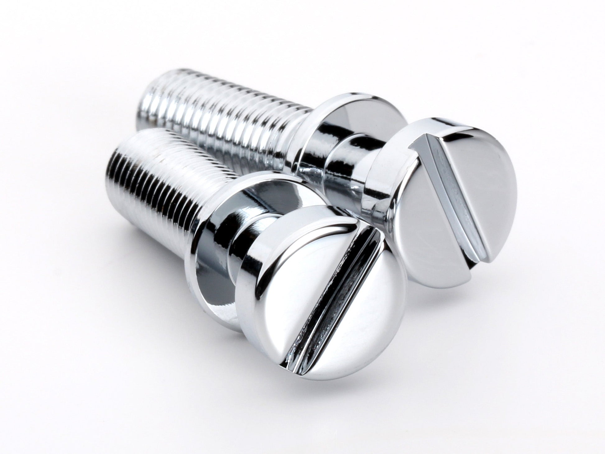 OEM stud set for stopbar or wraparound bridge, 5/16-24 thread, 25/32" thread length, chrome-plated brass, view 4