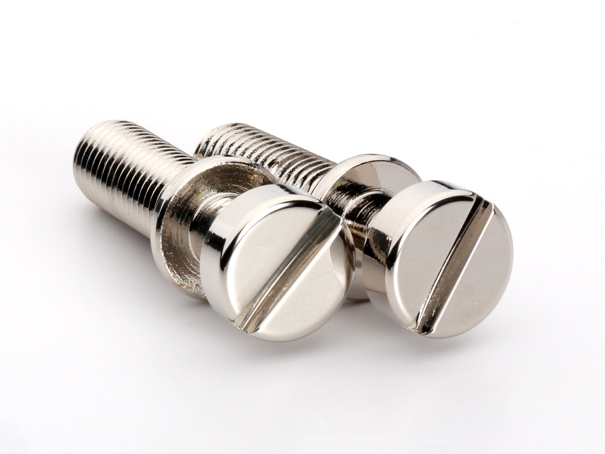 OEM stud set for stopbar or wraparound bridge, 5/16-24 thread, 25/32" thread length, nickel-plated brass, view 4