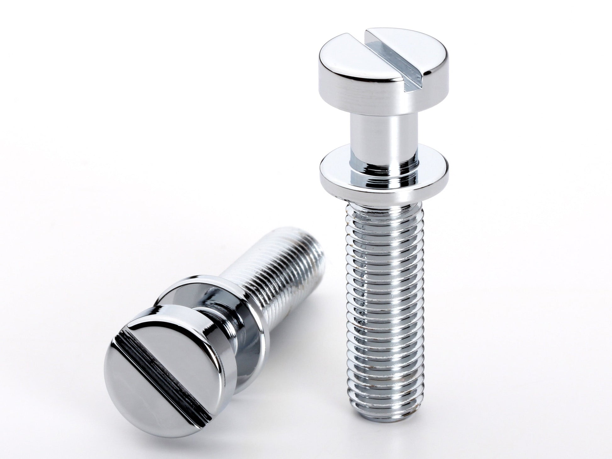 OEM stud set for stopbar or wraparound bridge, 5/16-24 thread, 15/16" thread length, chrome-plated brass, view 3