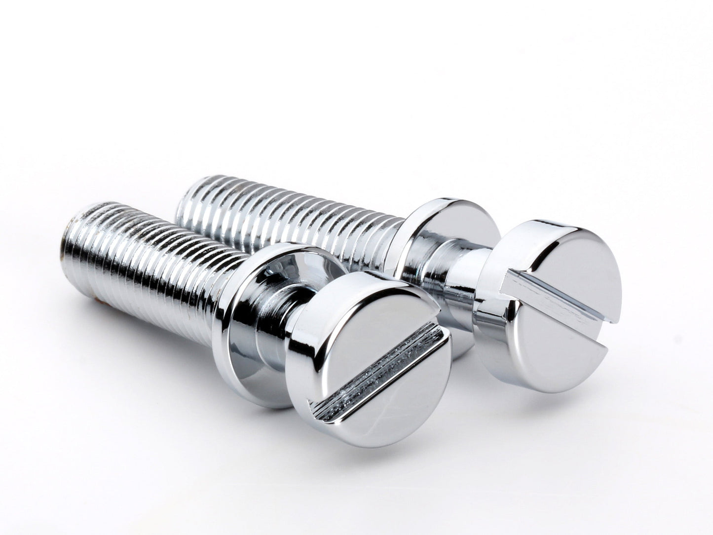 OEM stud set for stopbar or wraparound bridge, 5/16-24 thread, 15/16" thread length, chrome-plated brass, view 4