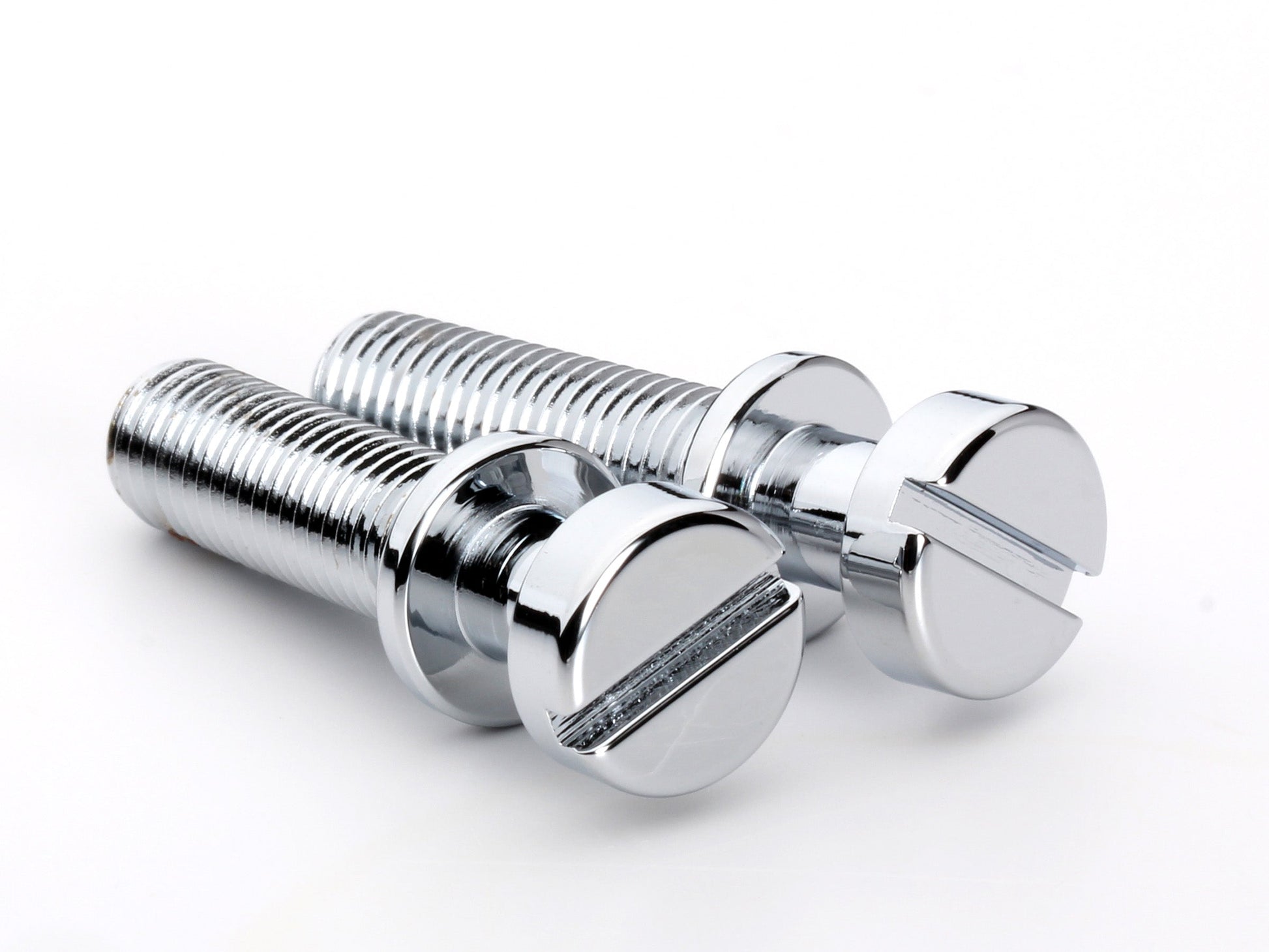 OEM stud set for stopbar or wraparound bridge, 5/16-24 thread, 15/16" thread length, chrome-plated brass, view 4