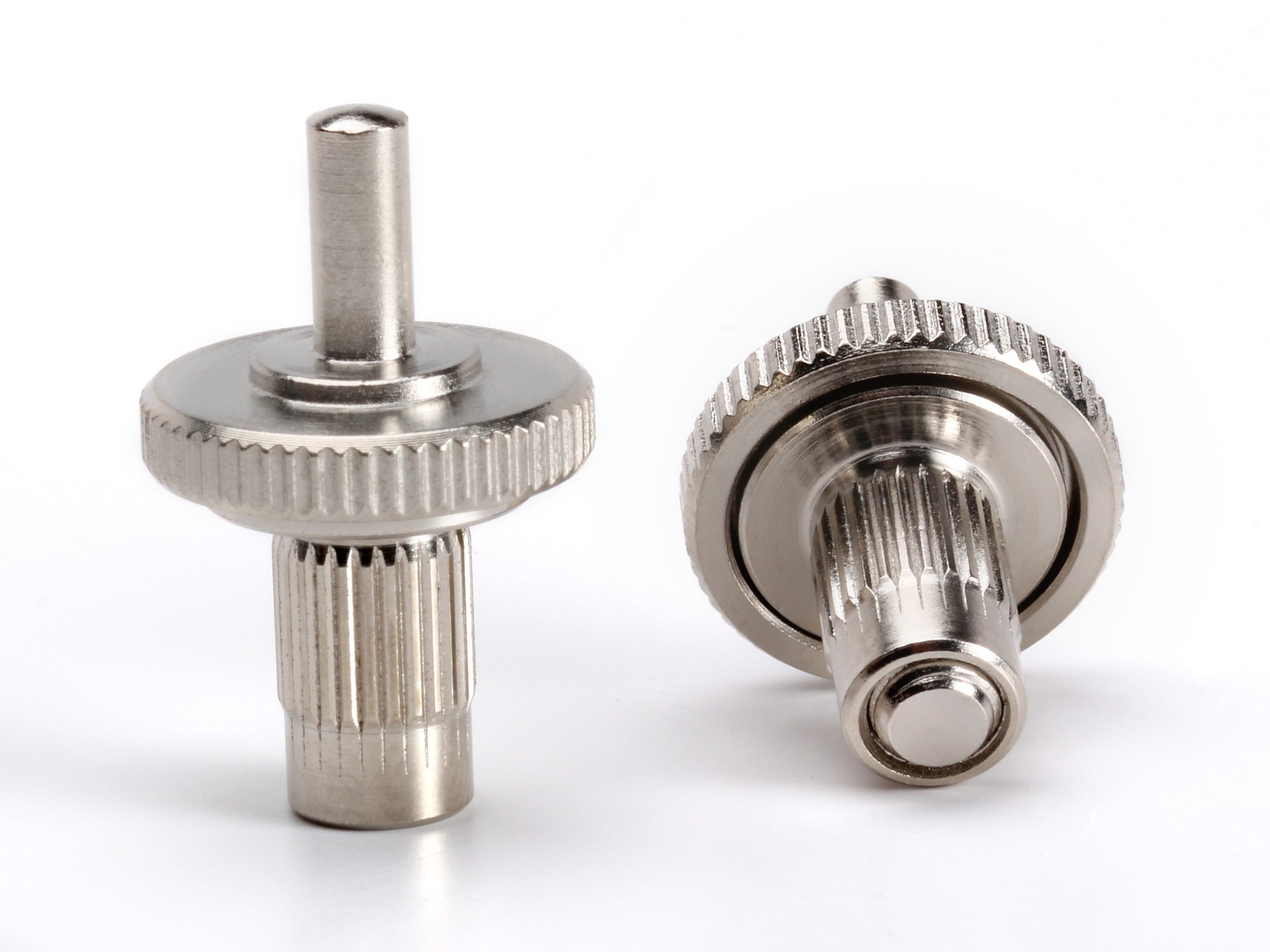 OEM Nashville to ABR1 conversion bridge post set, nickel-plated steel, bottom