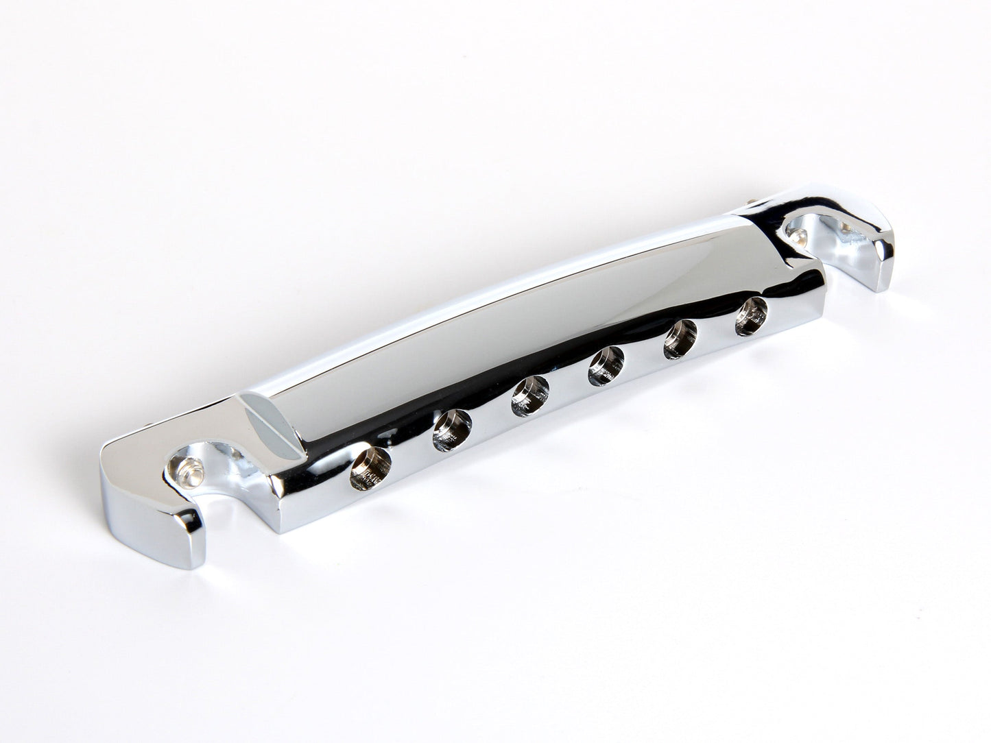 OEM wraparound tailpiece, chrome-plated aluminum, front, alternate view